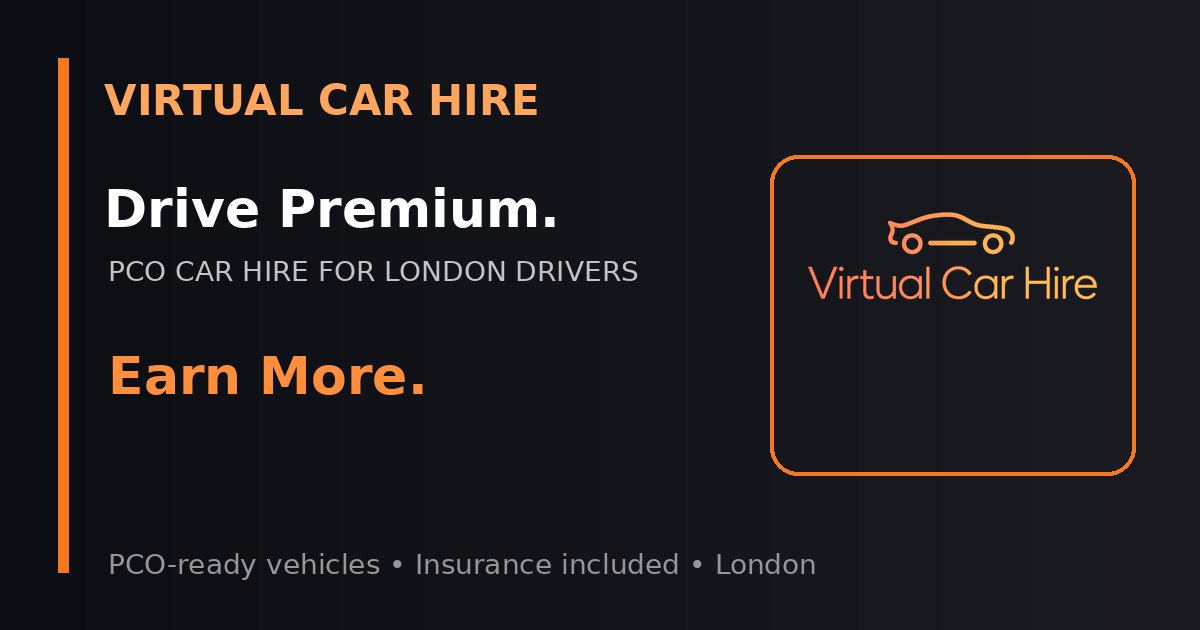 Virtual Car Hire London PCO driver vehicle